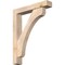 Ekena Millwork Legacy Block Smooth Bracket w/ Offset Brace, Douglas Fir, 5 1/2"W x 30"D x 38"H BKT0604X30X38LEC05SDF - alternate 1
